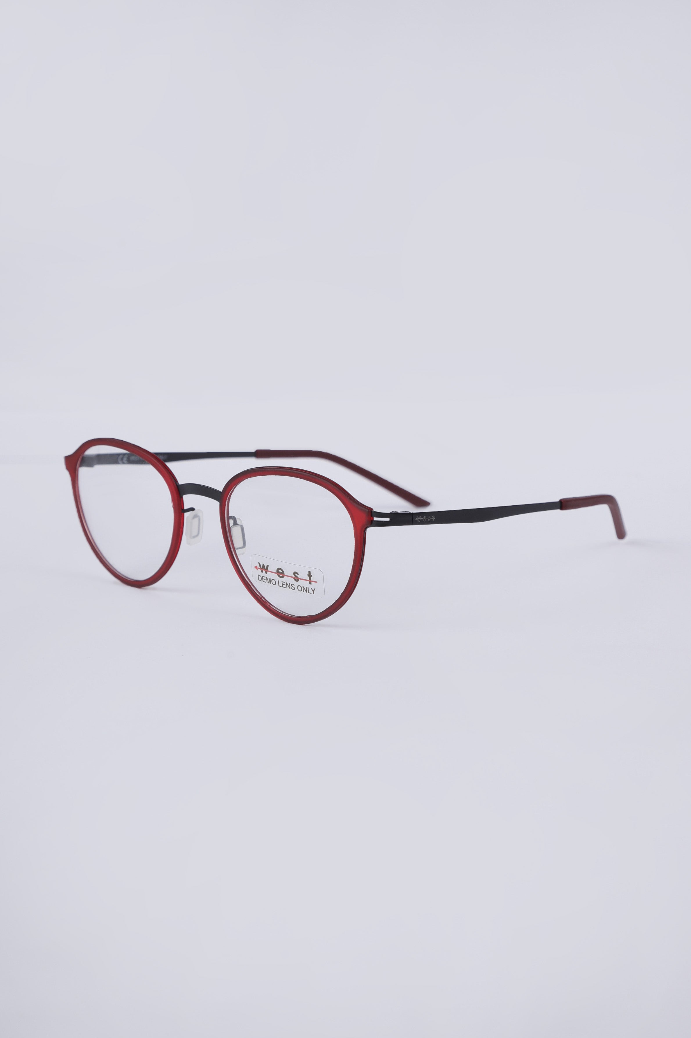 WEST dark red glasses