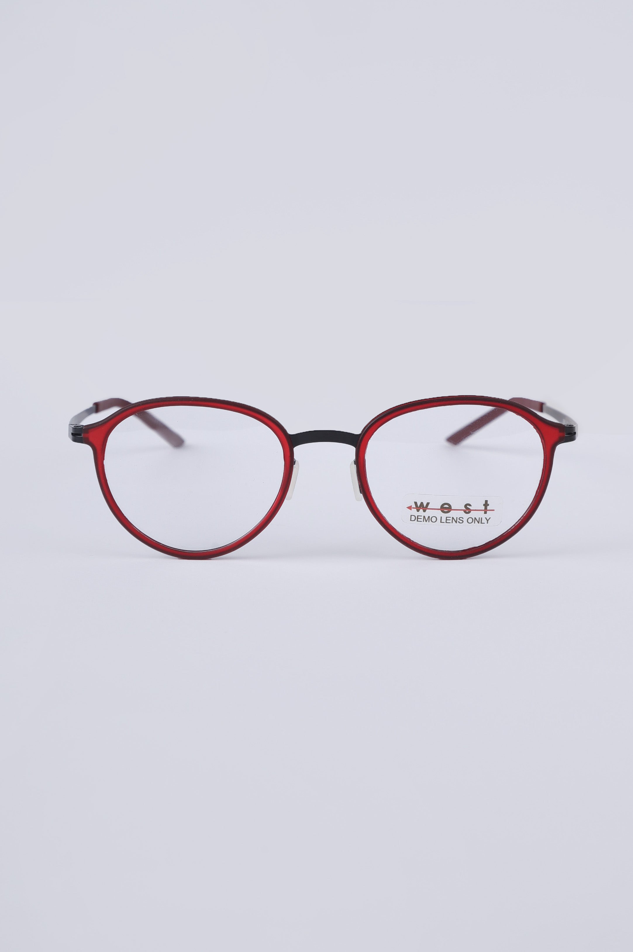 WEST dark red glasses