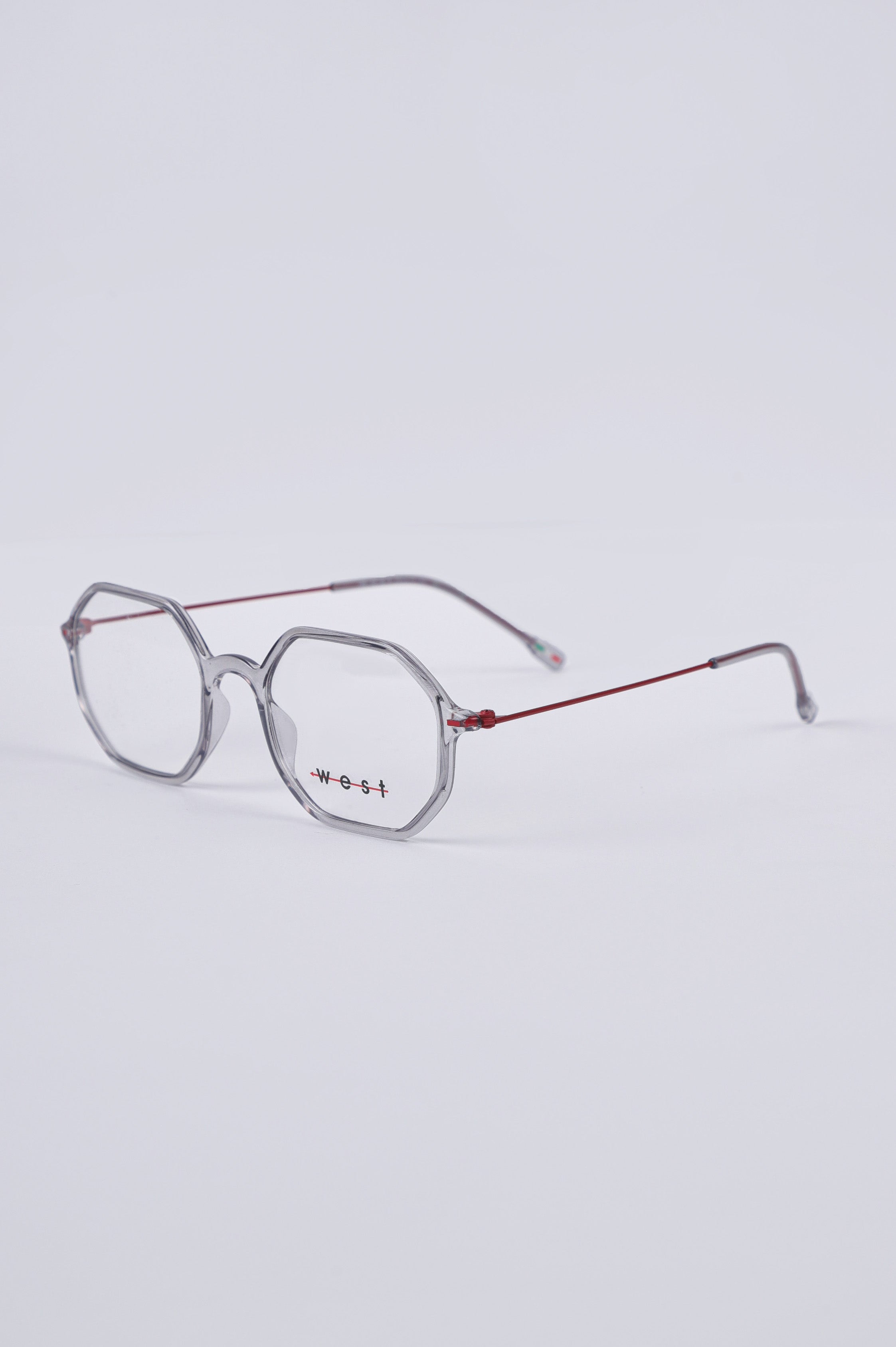 WEST transperant grey glasses